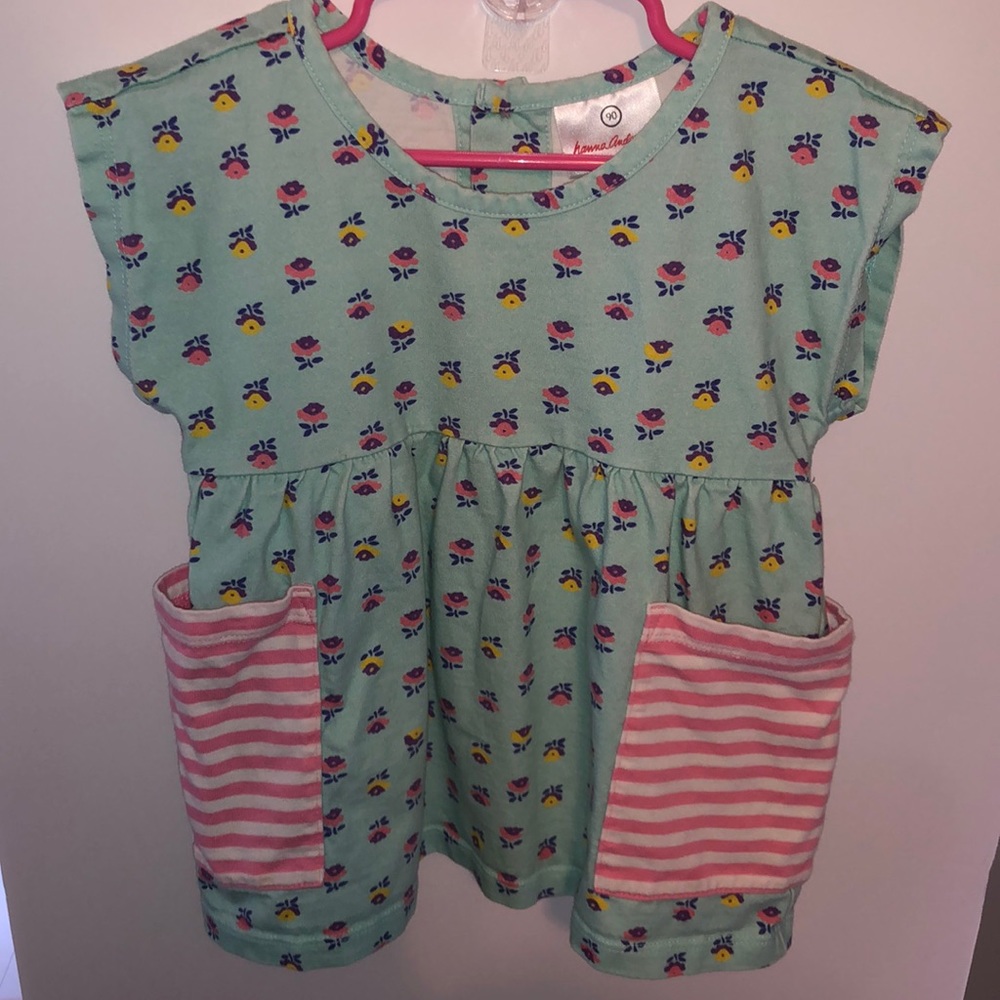 Hanna Andersson Floral Babydoll Shirt with Pockets